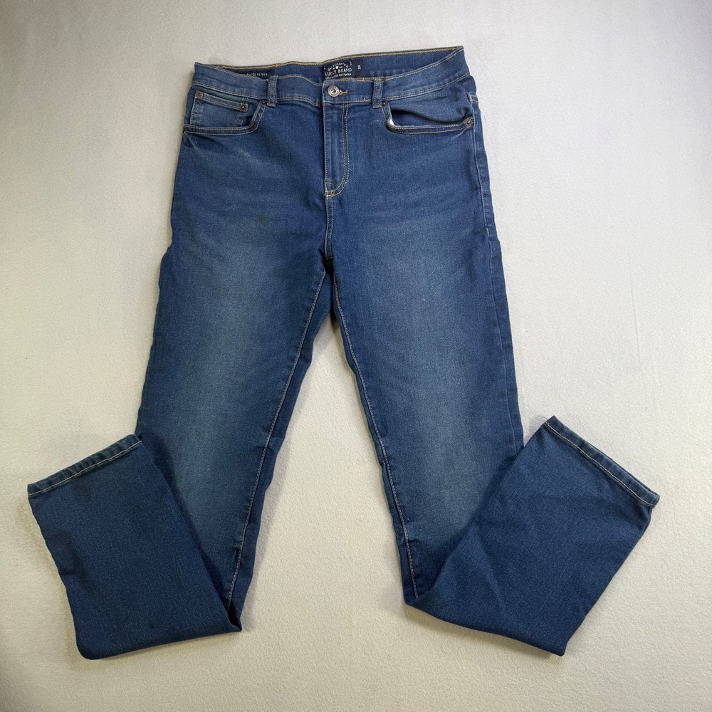 Lucky Brand Advanced‎ Skinny Jeans Mid Wash Stretch Denim Size 26 28x29